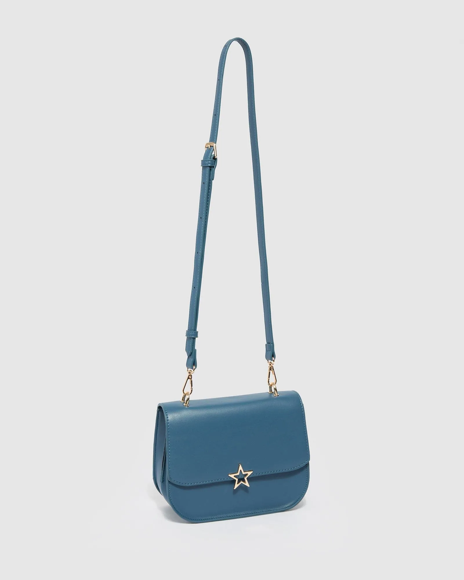 Blue Kennedy Star Top Handle Bag