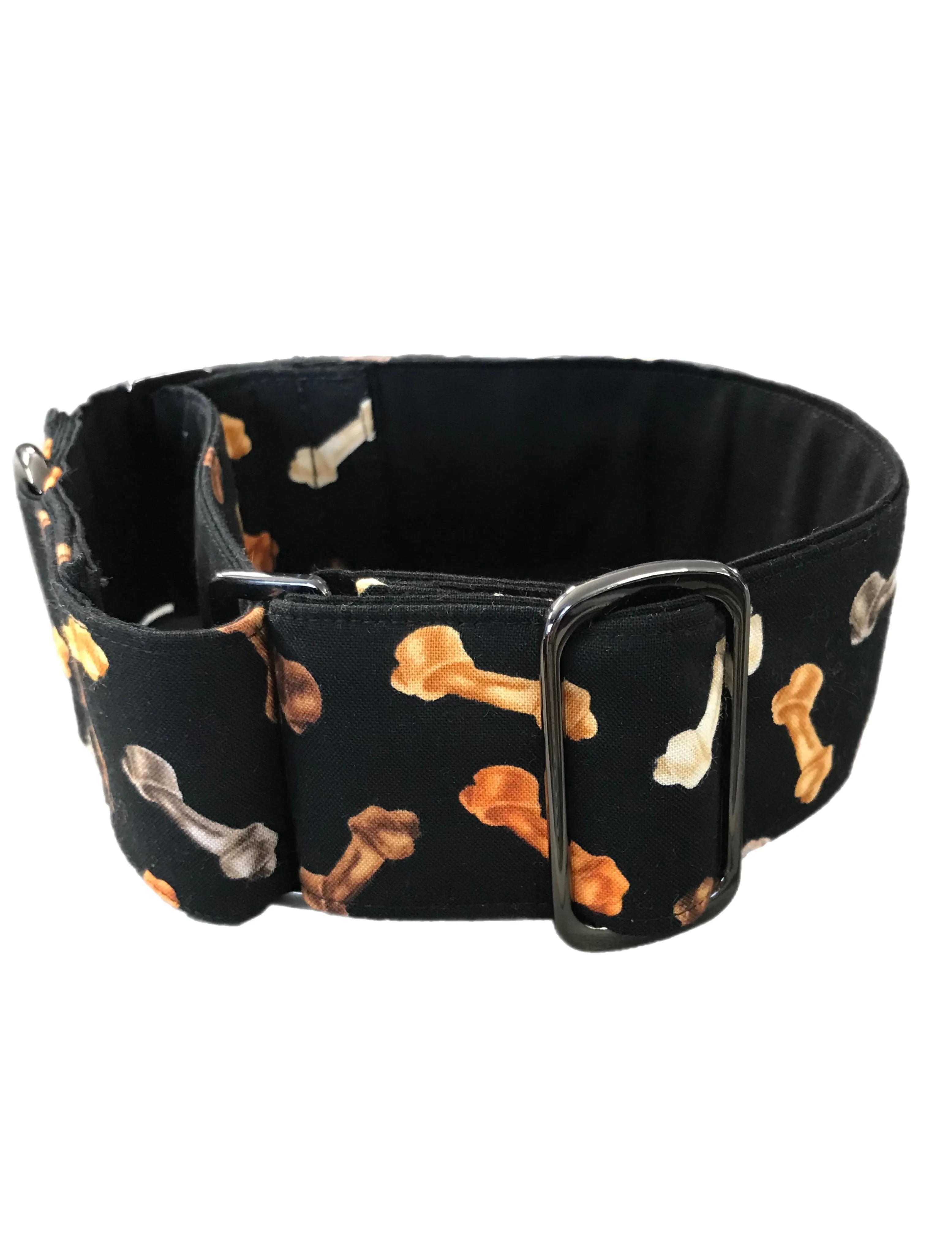 Bonesarama martingale collar greyhound 5cms super soft cotton fabric