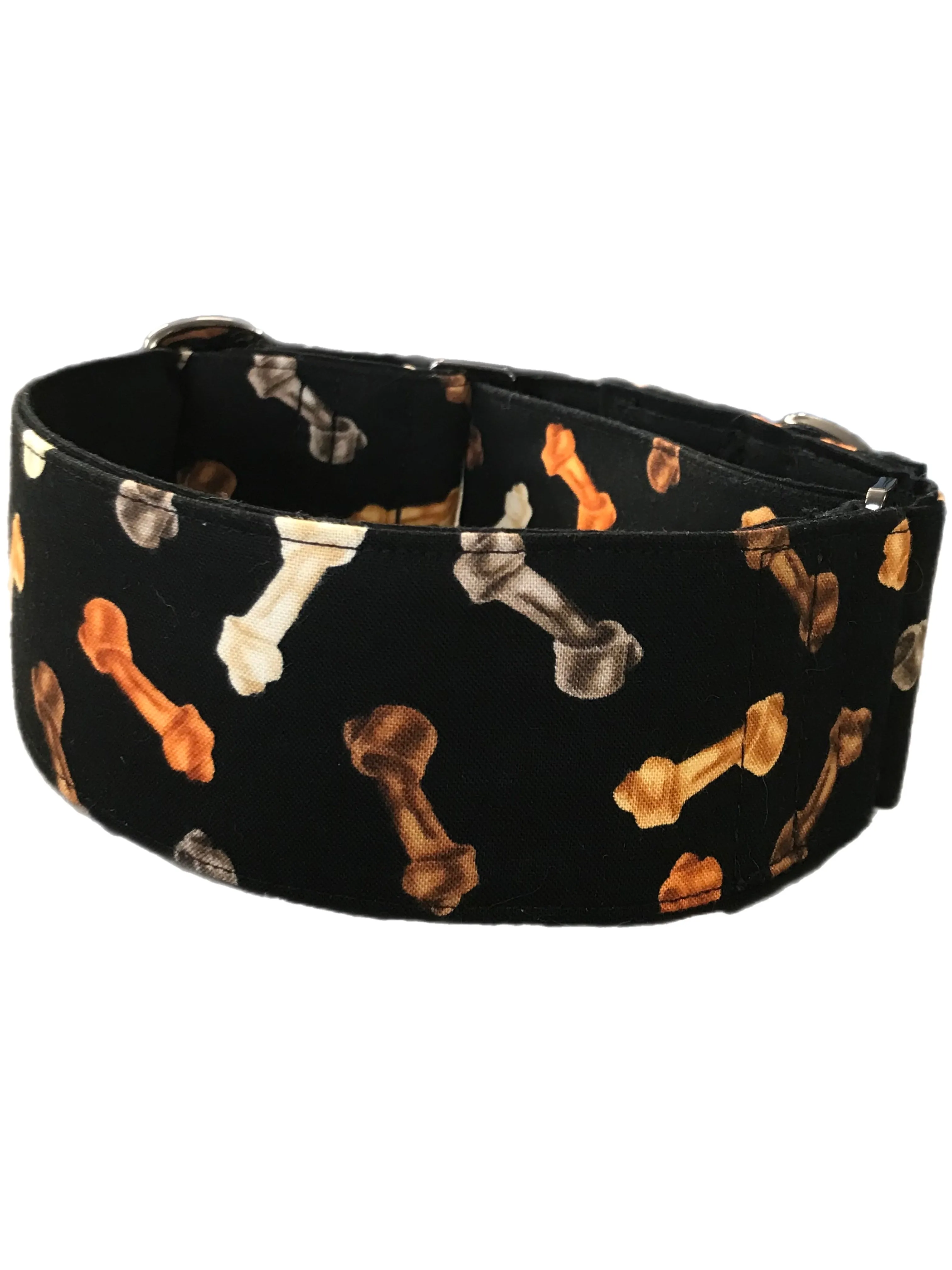 Bonesarama martingale collar greyhound 5cms super soft cotton fabric