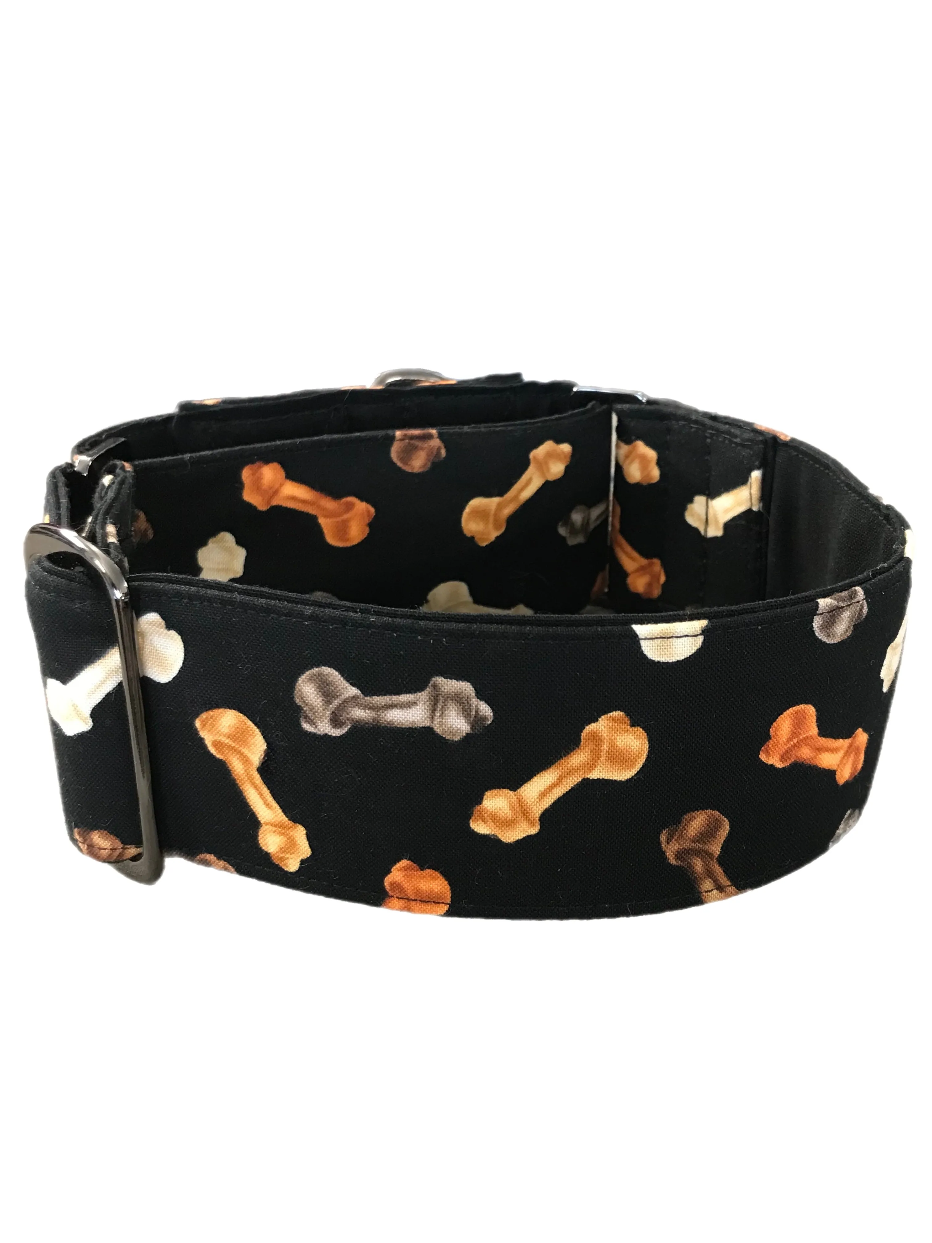 Bonesarama martingale collar greyhound 5cms super soft cotton fabric