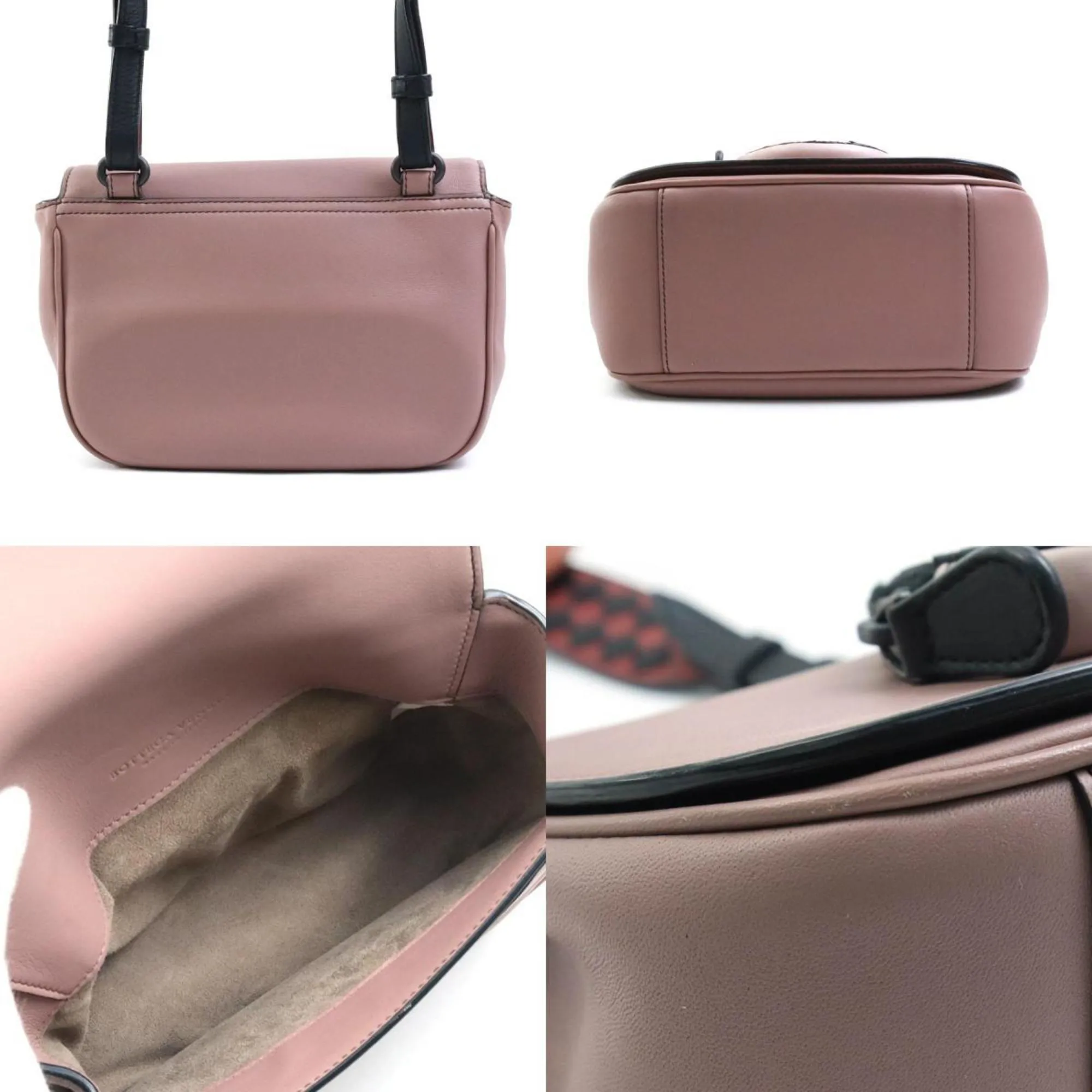 Bottega Veneta -- Pink Leather Bag