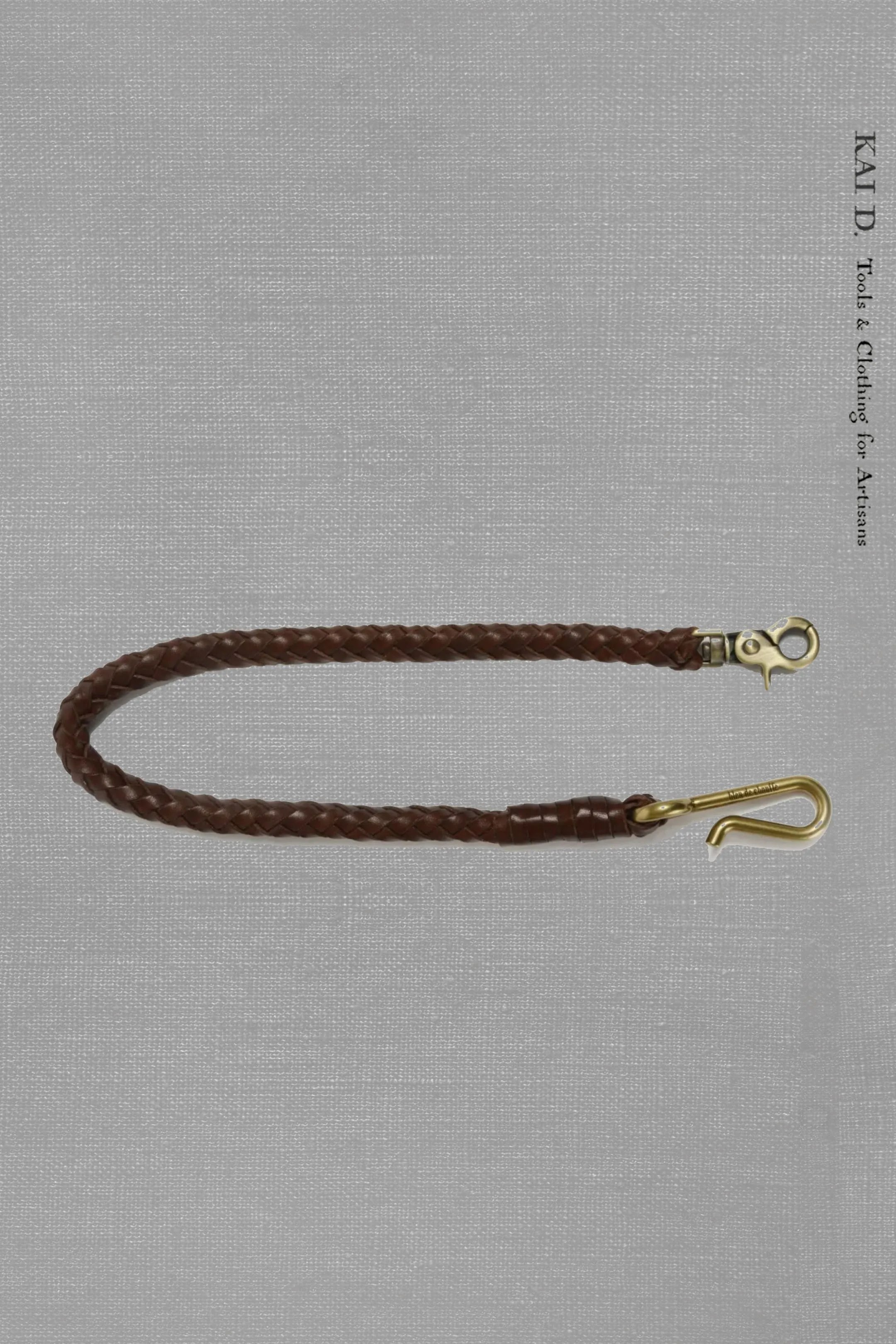 Braided Key Lanyard - Dark Brown