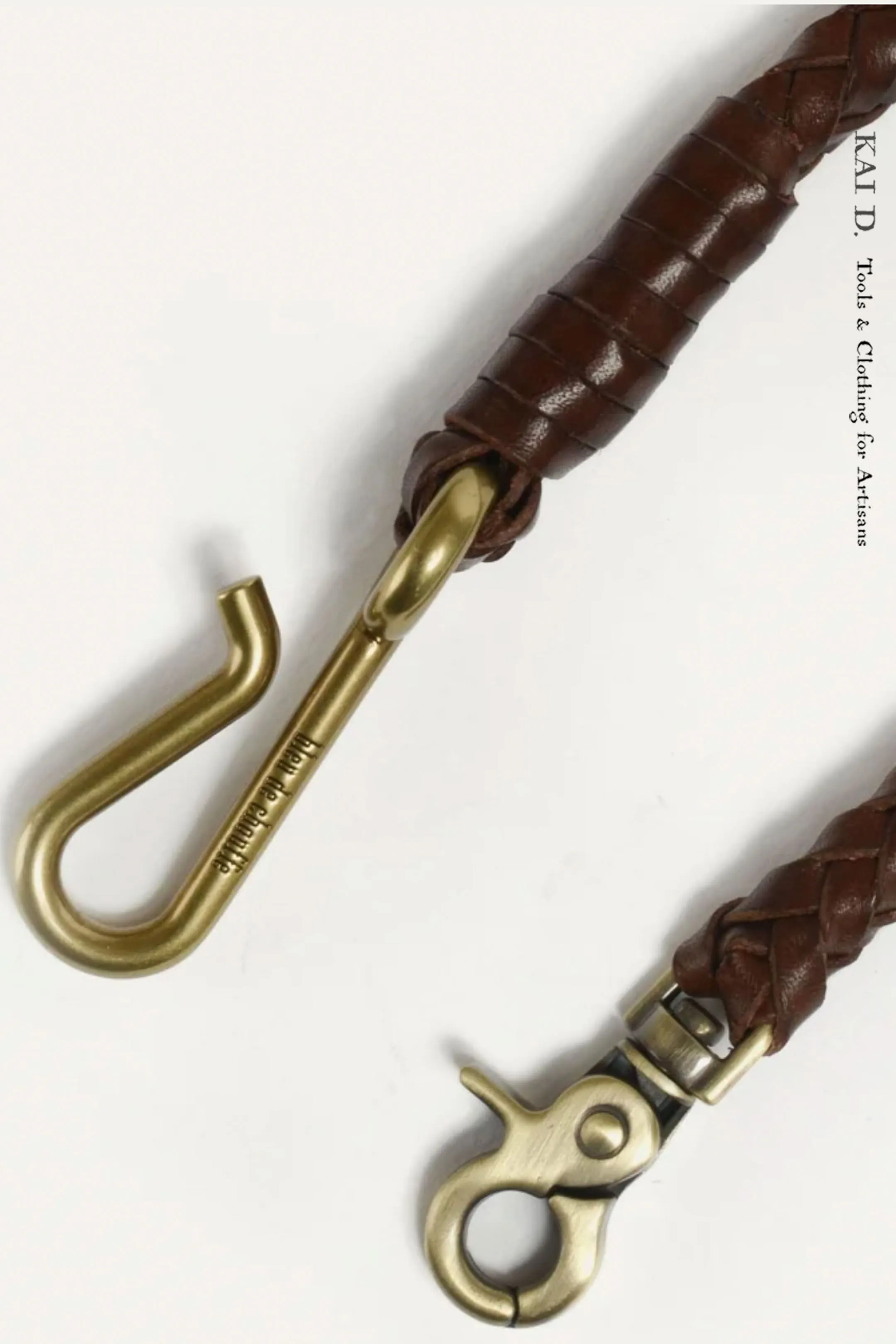 Braided Key Lanyard - Dark Brown