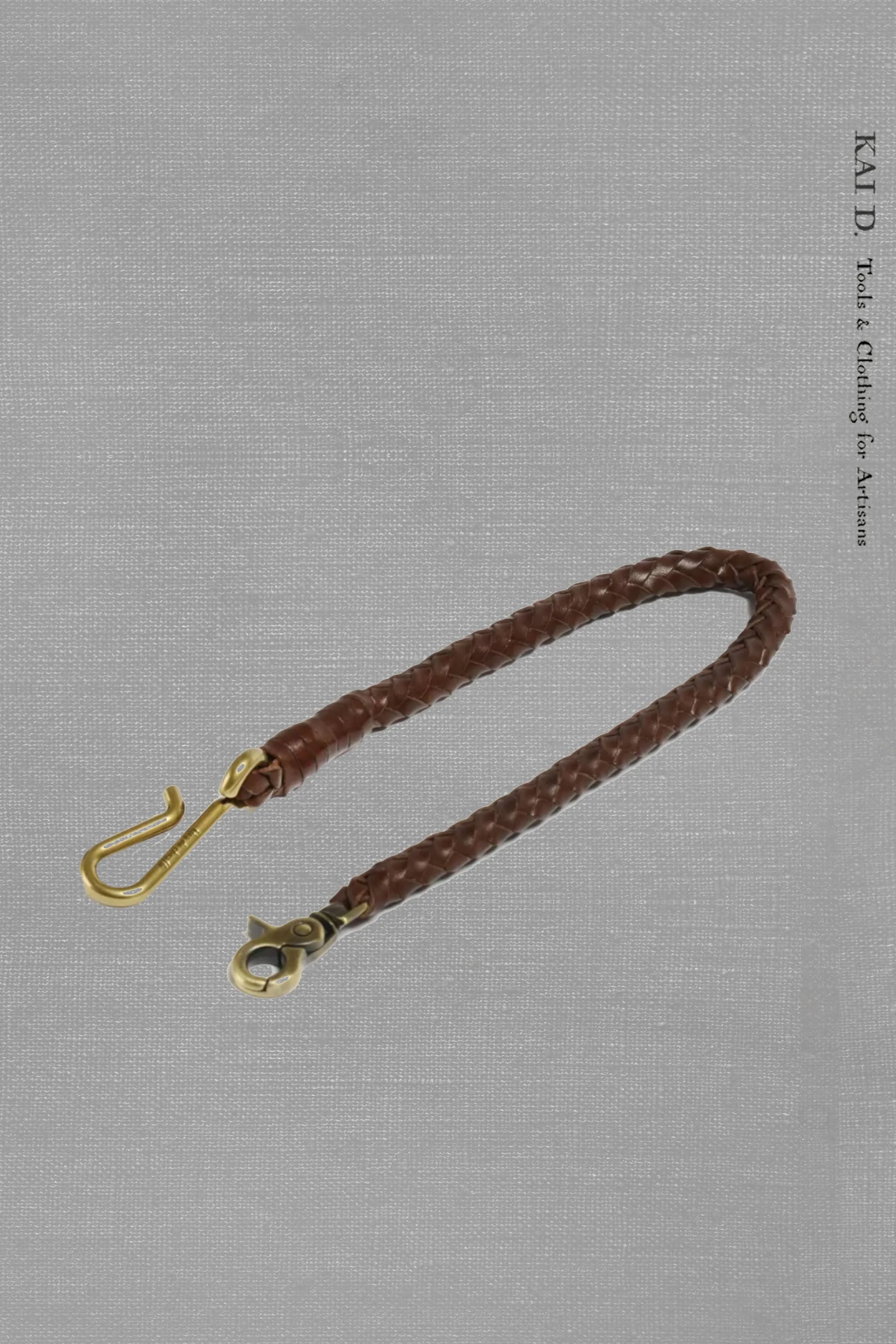 Braided Key Lanyard - Dark Brown