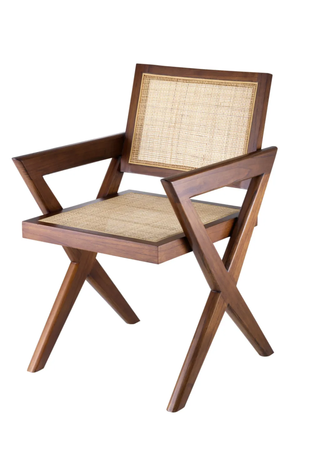 Brown Rattan Dining Armchair | Eichholtz Augustin