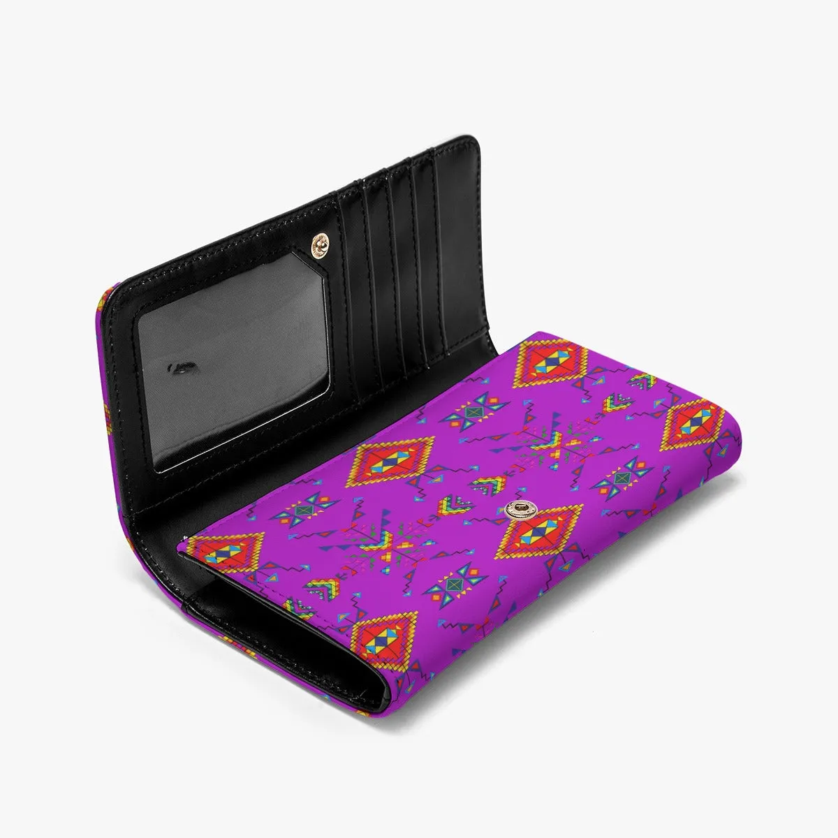 Buffalo Jump Purple Foldable Wallet