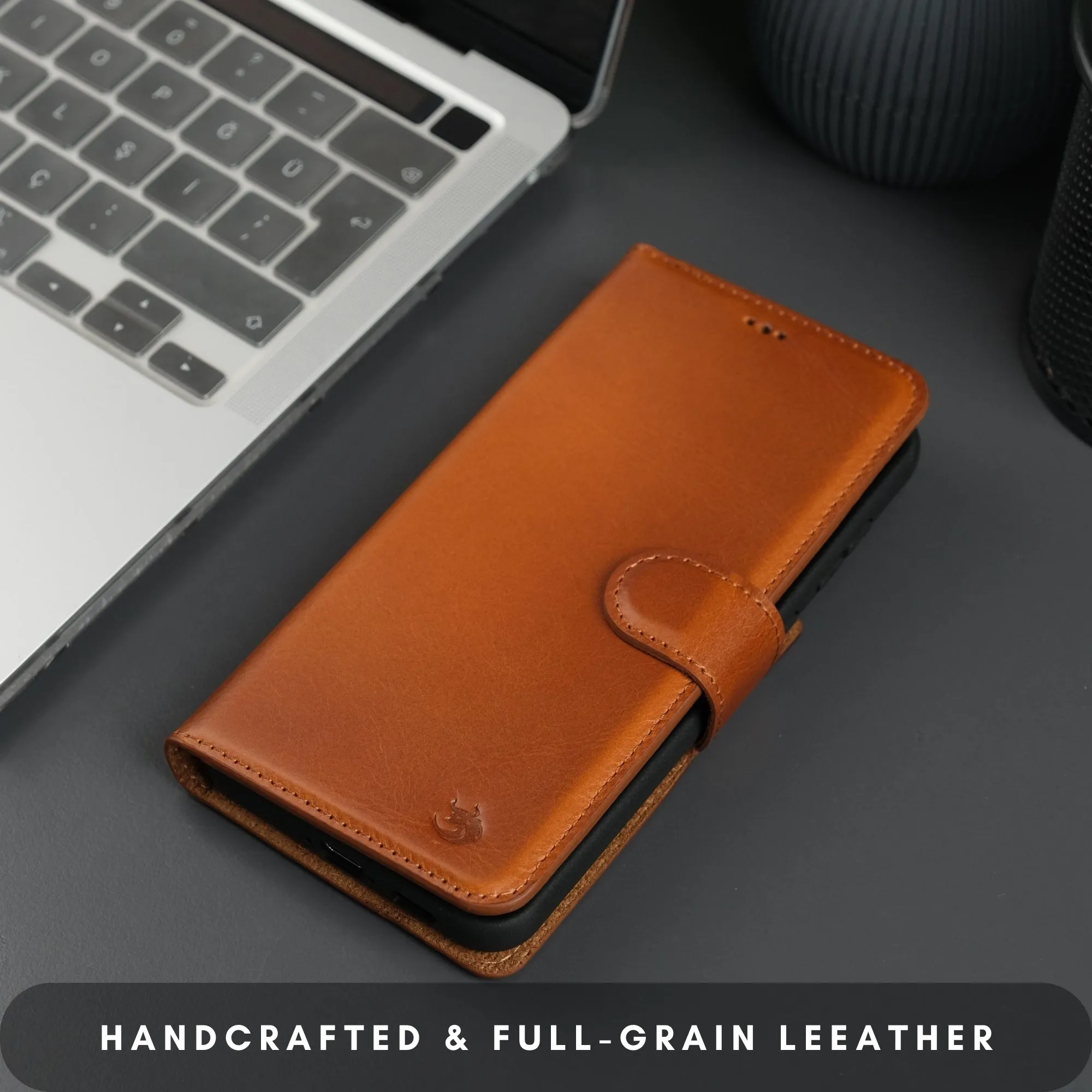 Buffalo Leather Samsung Galaxy S24 Wallet with Detachable Case