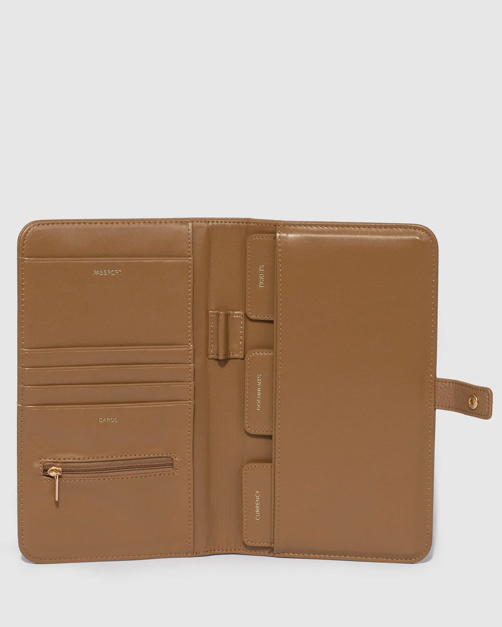 Caramel Giselle Travel Wallet