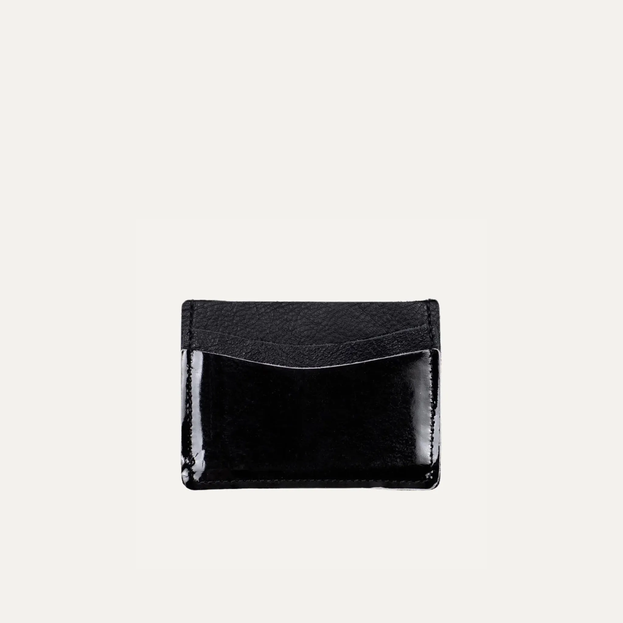 Card Holder | Black Patent Leather