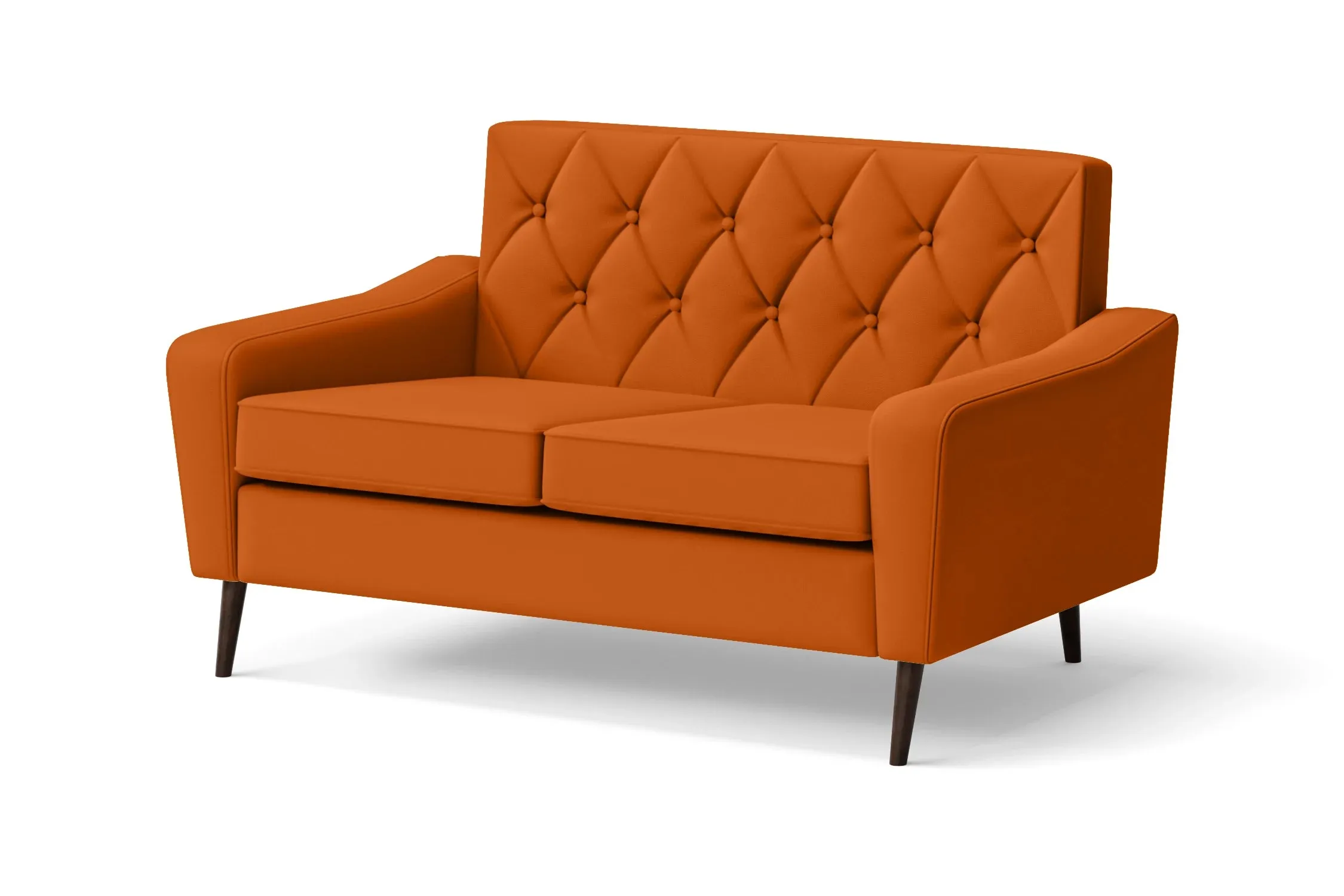 Carpi 2 Seater Sofa Orange Leather