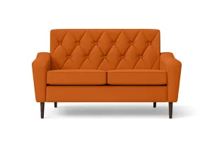 Carpi 2 Seater Sofa Orange Leather