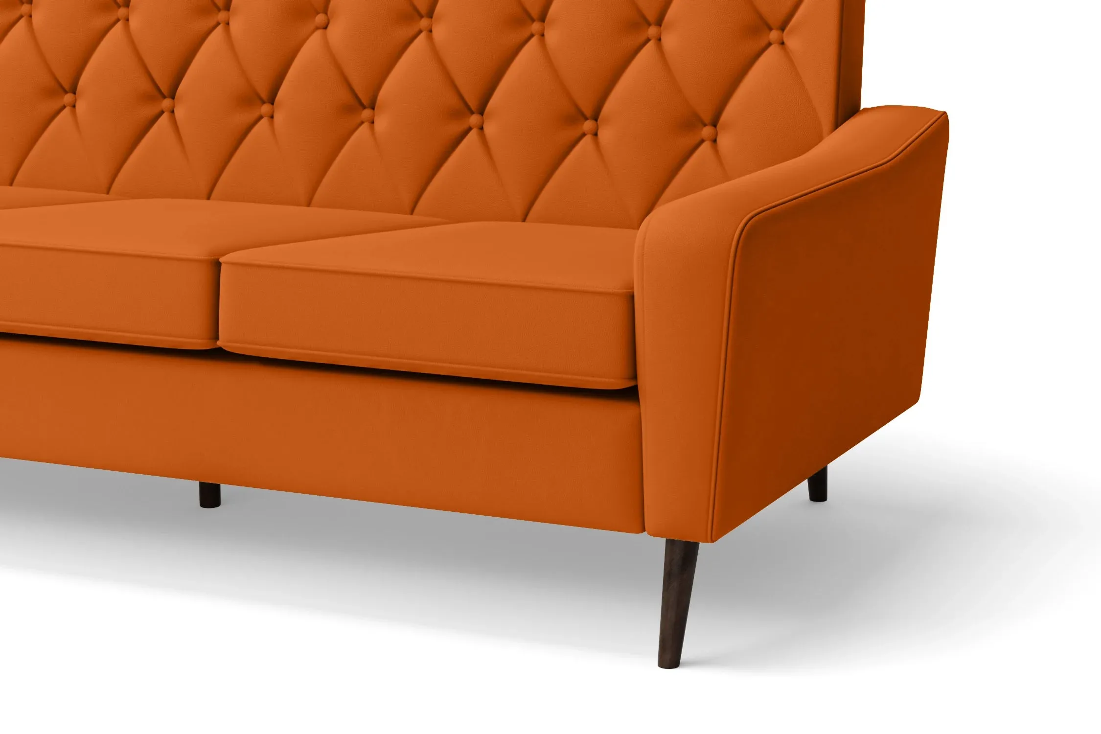 Carpi 2 Seater Sofa Orange Leather