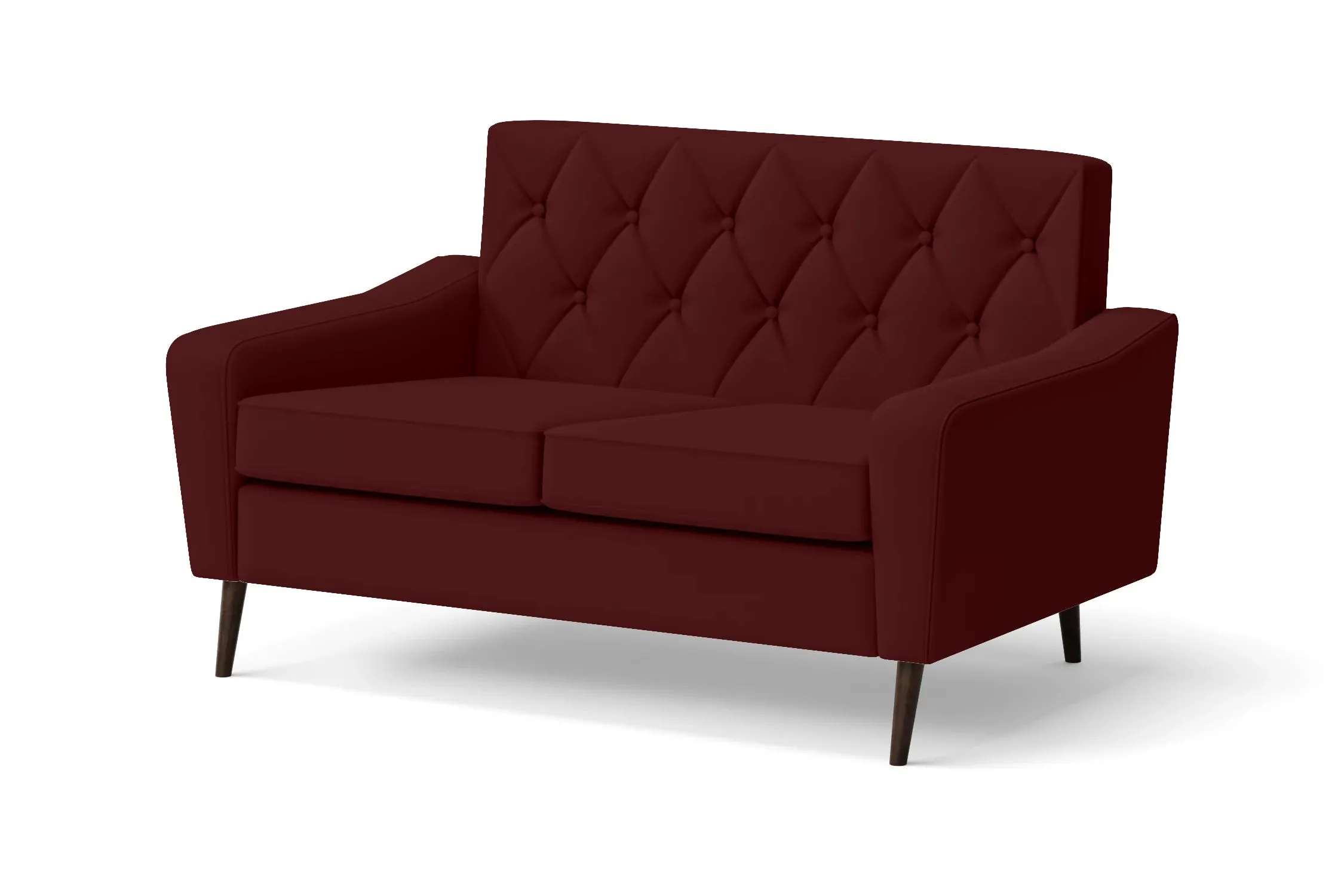 Carpi 2 Seater Sofa Red Leather