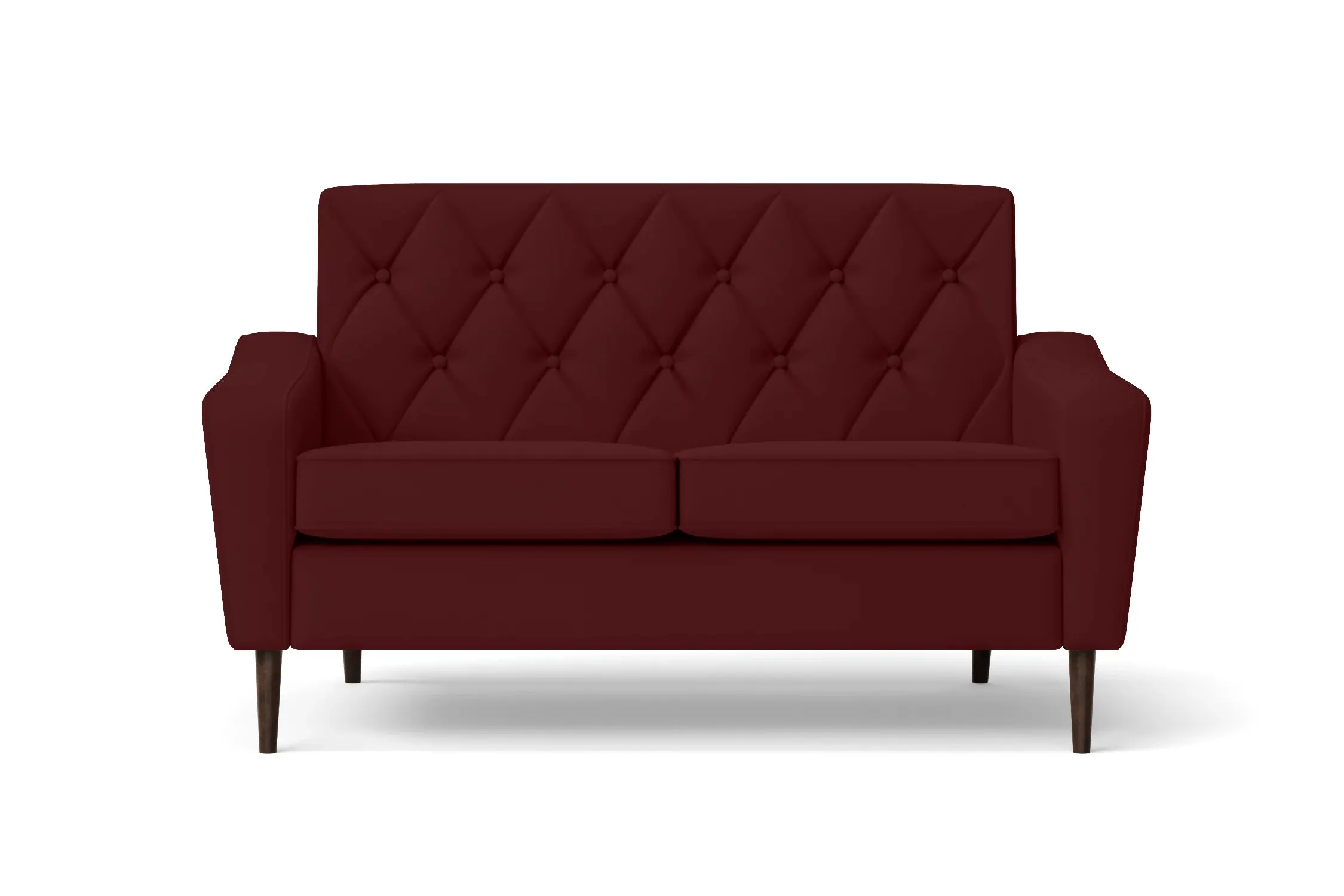 Carpi 2 Seater Sofa Red Leather