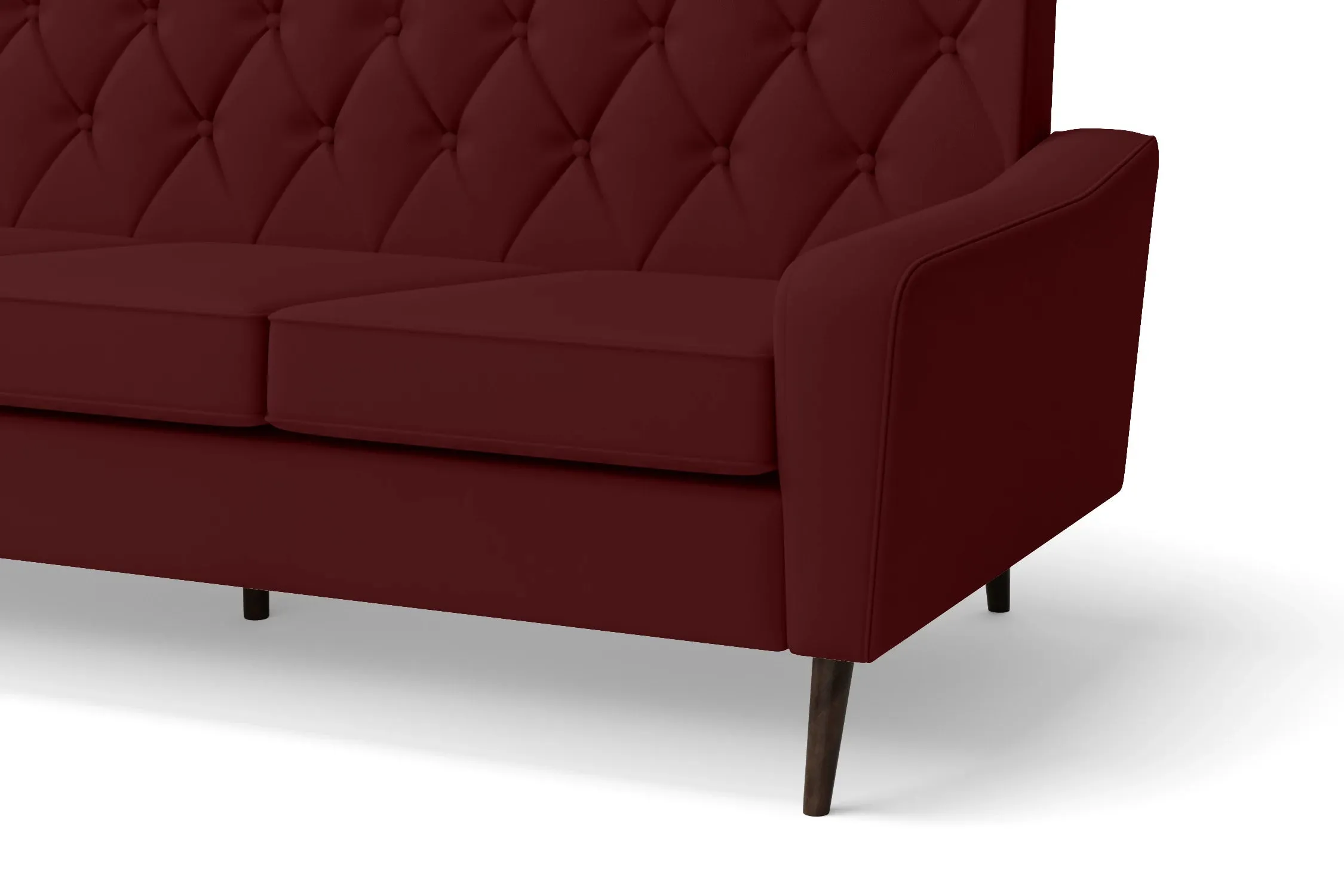 Carpi 2 Seater Sofa Red Leather