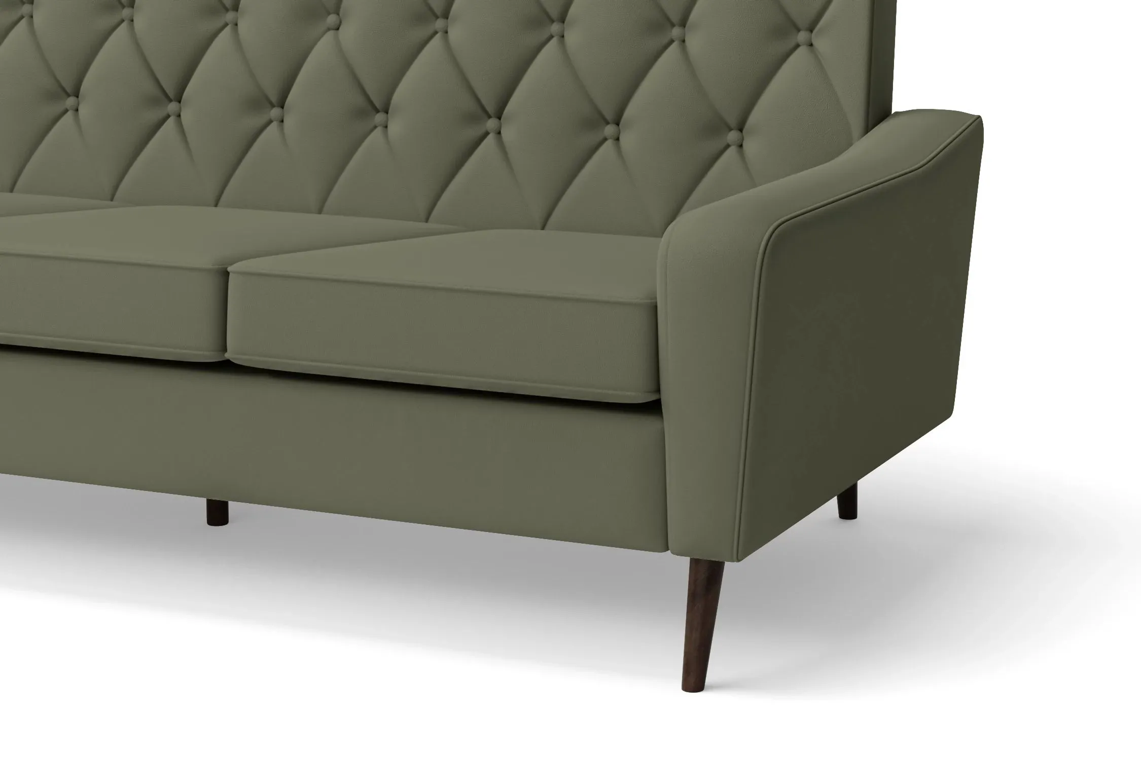 Carpi 2 Seater Sofa Sage Leather