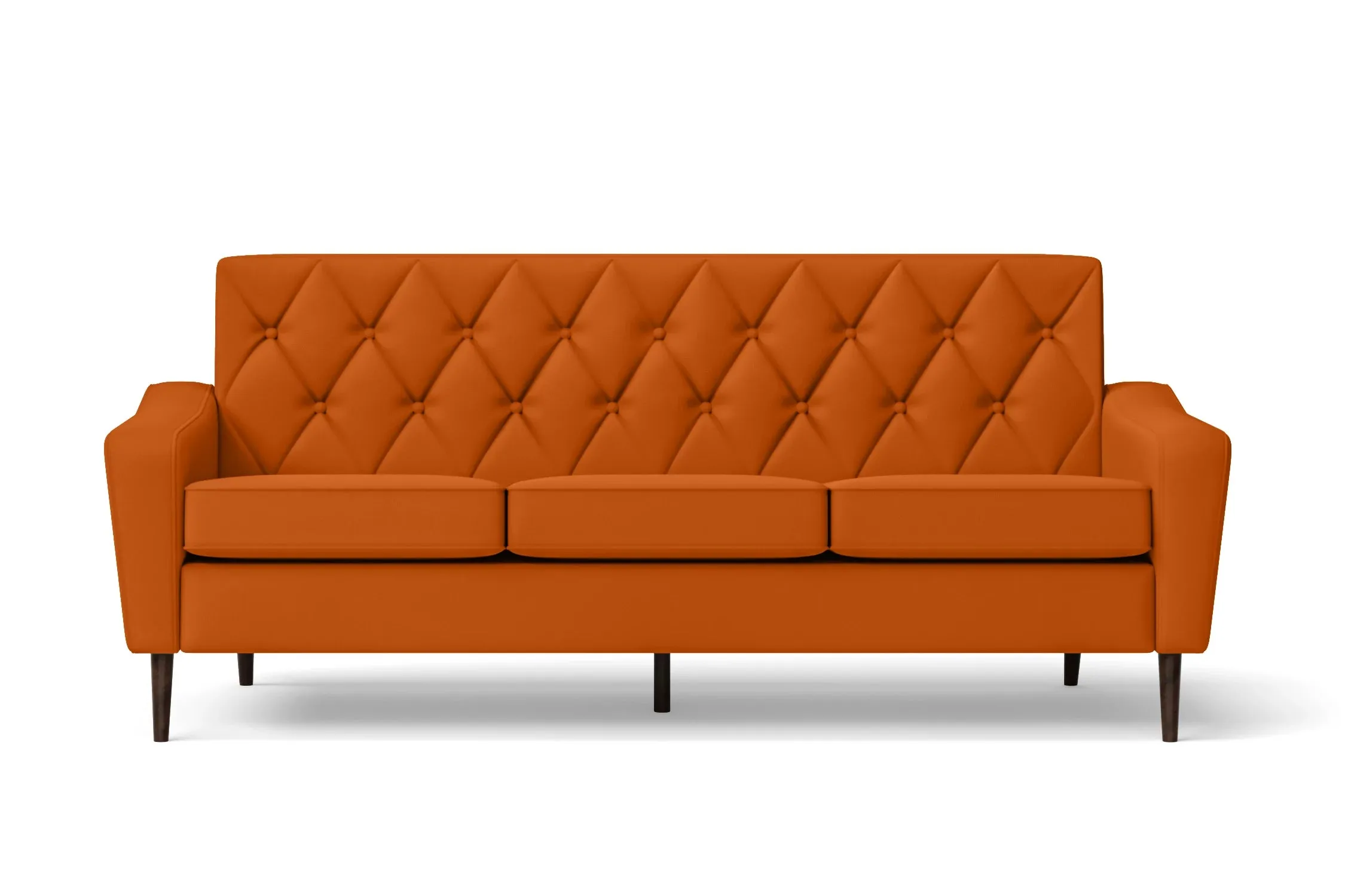 Carpi 3 Seater Sofa Orange Leather