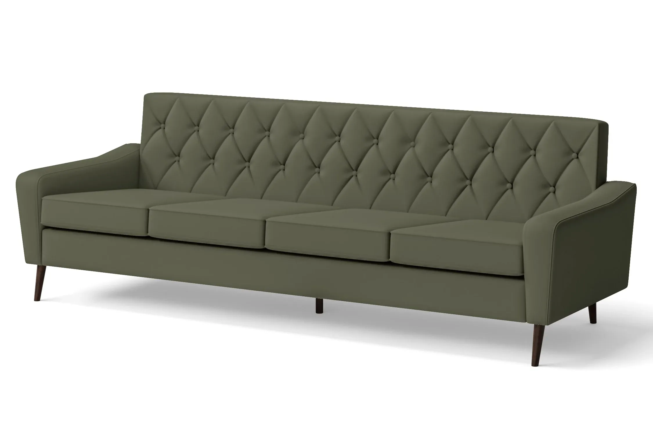 Carpi 4 Seater Sofa Sage Leather