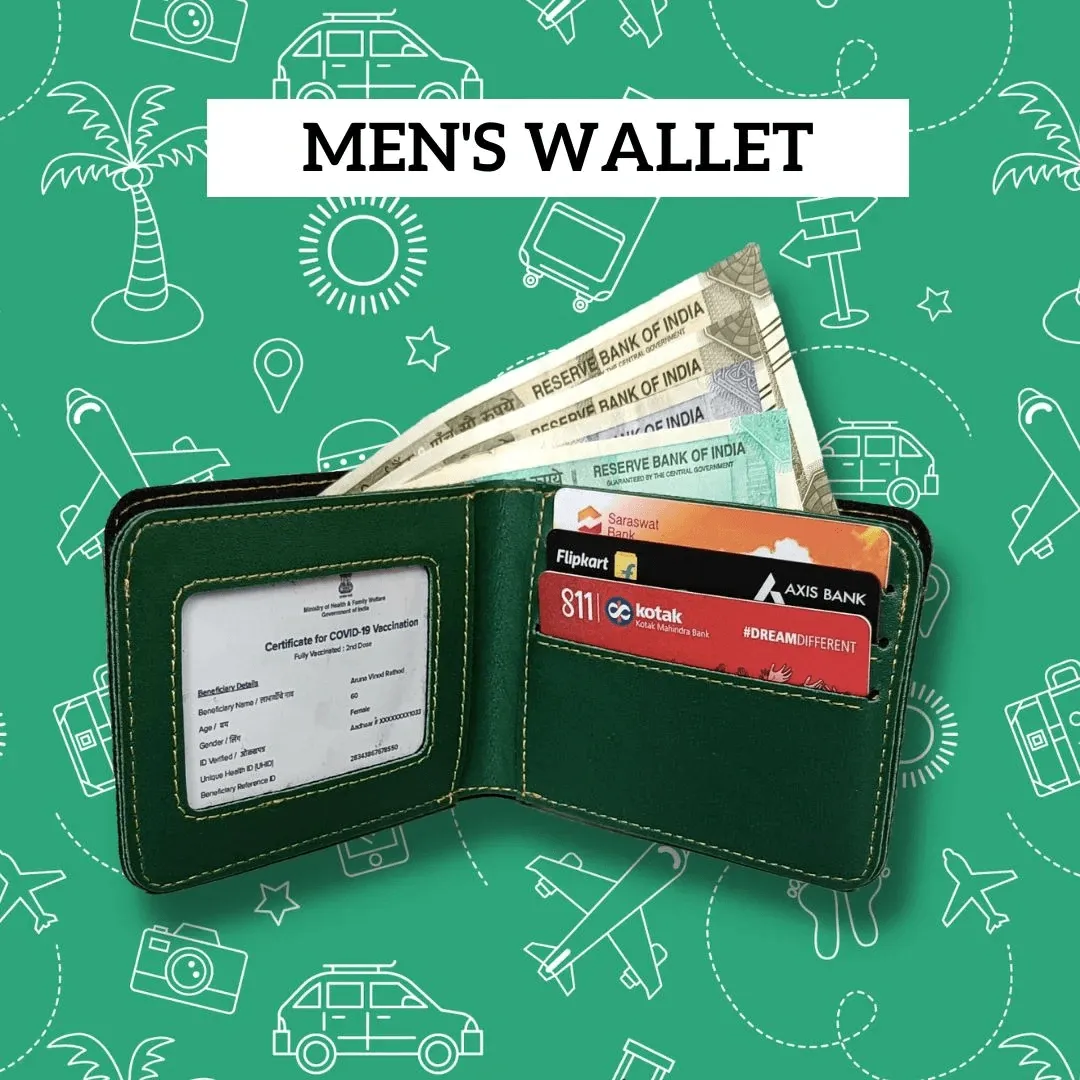 Carry Your Style Vegan Leather Wallet - Green