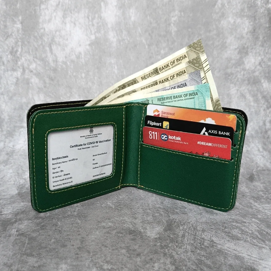 Carry Your Style Vegan Leather Wallet - Green