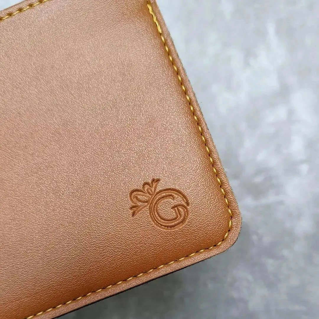 Carry Your Style Vegan Leather Wallet - Tan