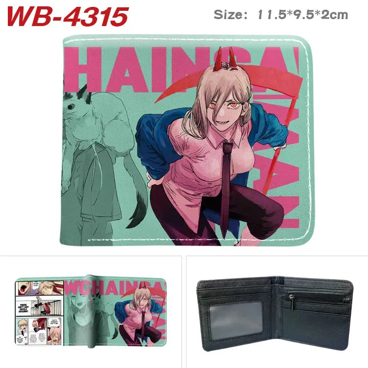 Chainsaw Man Animation Derivative Cartoon Wallet Coin Purse with Card Holder