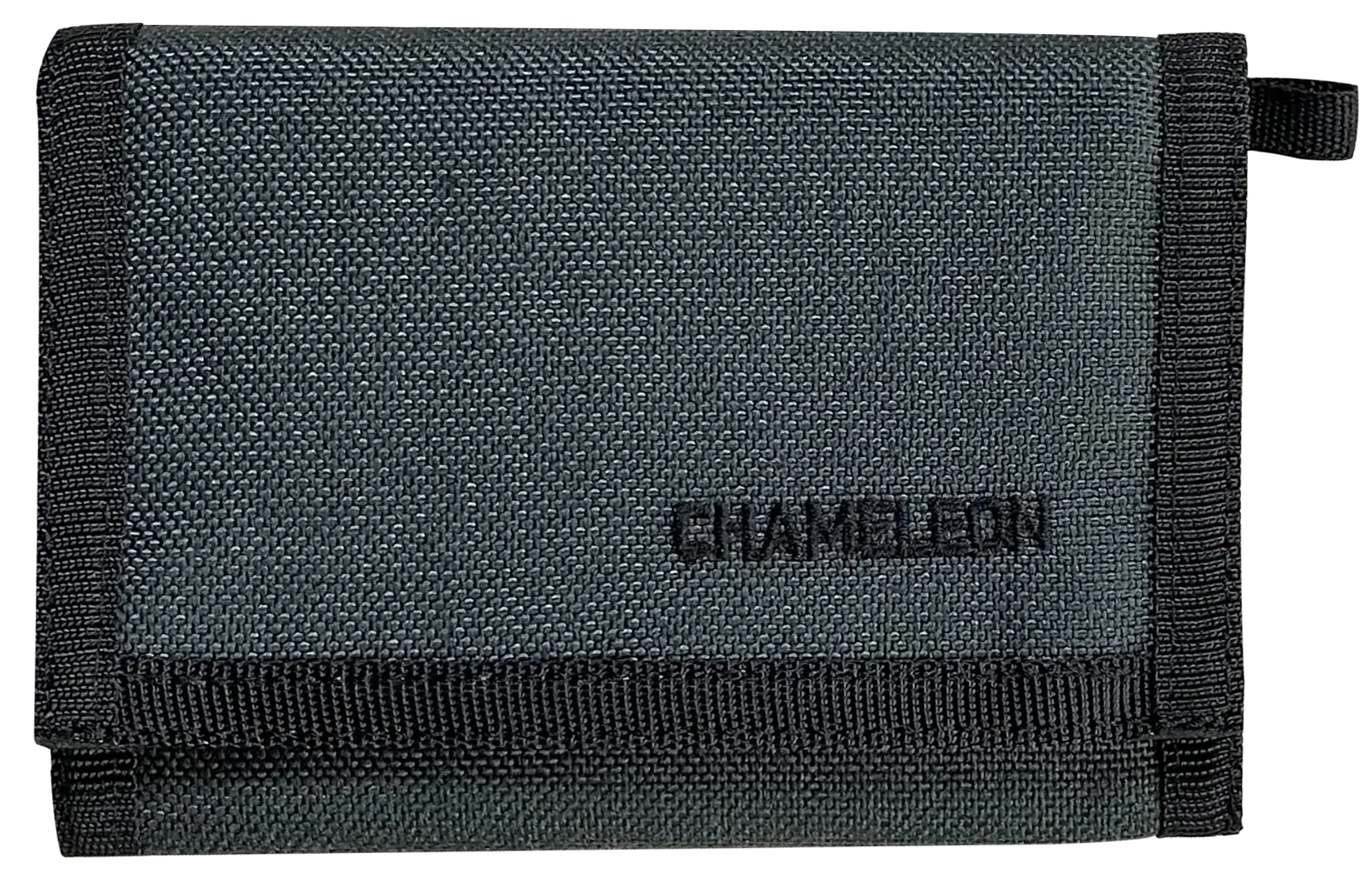 Chameleon Velcro Trifold Mens Wallet-Military Tactical Men Wallets- ID Card Holder - Canvas Thin Front Pocket Travel Wallet-Coin Zipper Pocket-Grey