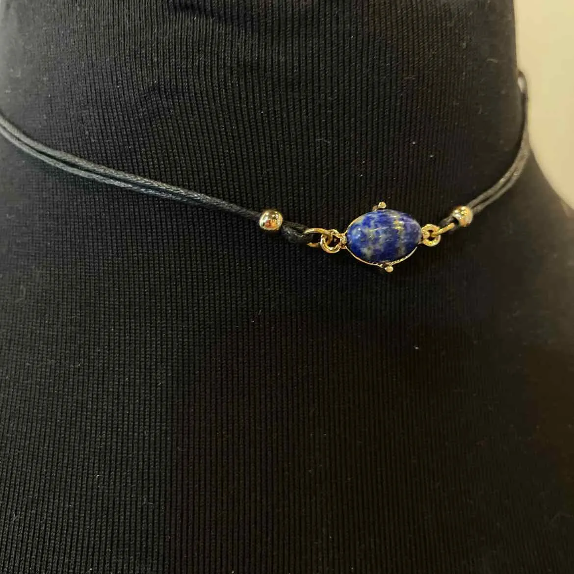 Charming Charlie Black/Blue choker Necklace