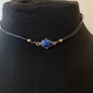 Charming Charlie Black/Blue choker Necklace