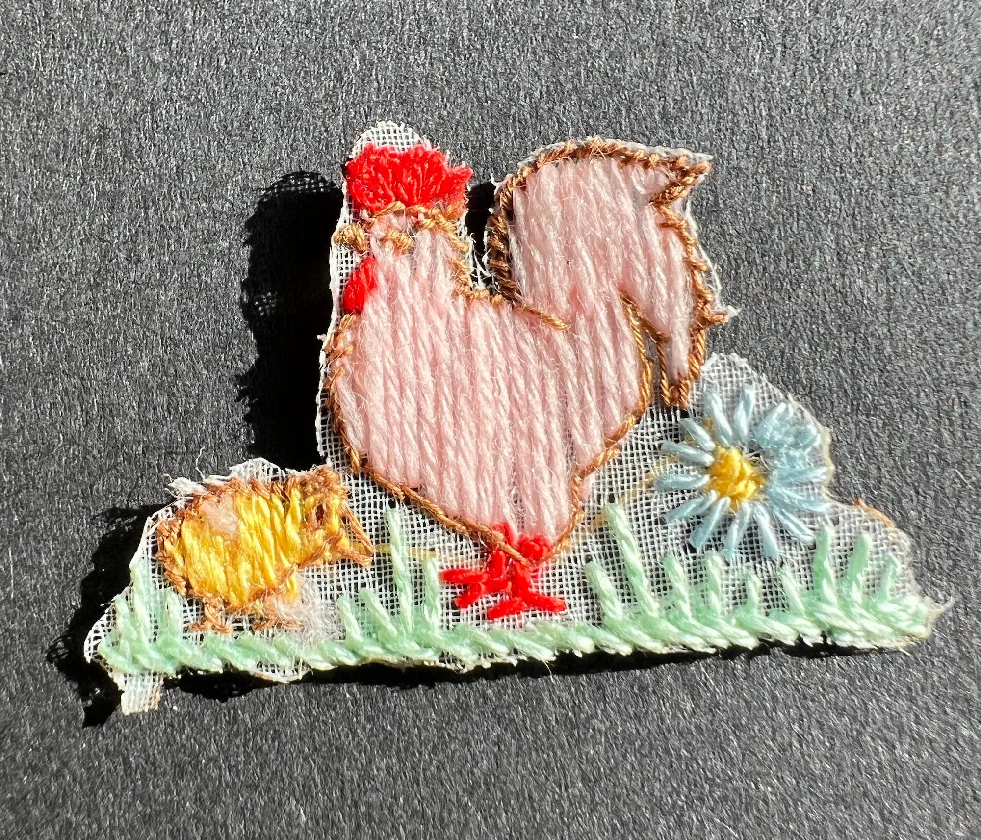 Charming Chicken and Chick Vintage Applique