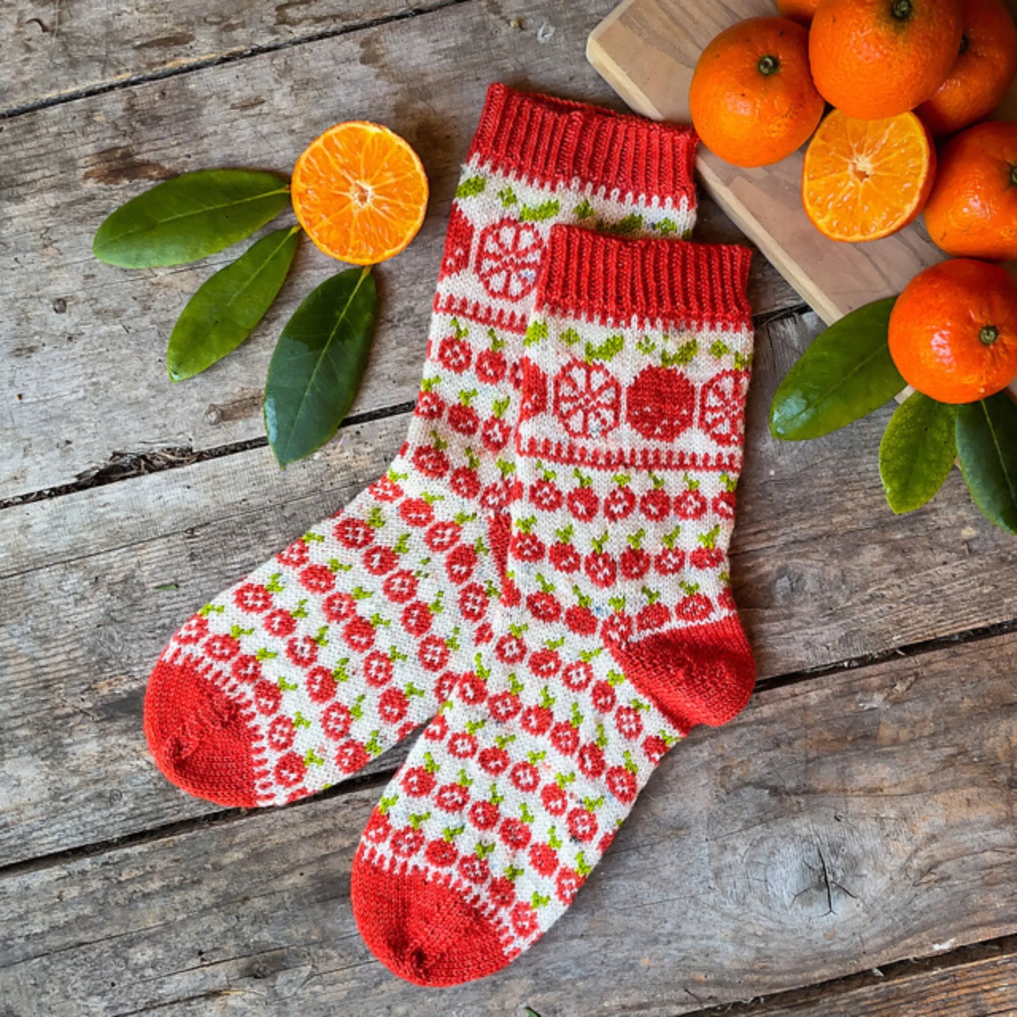 Charming Colorwork Socks by Charlotte Stone