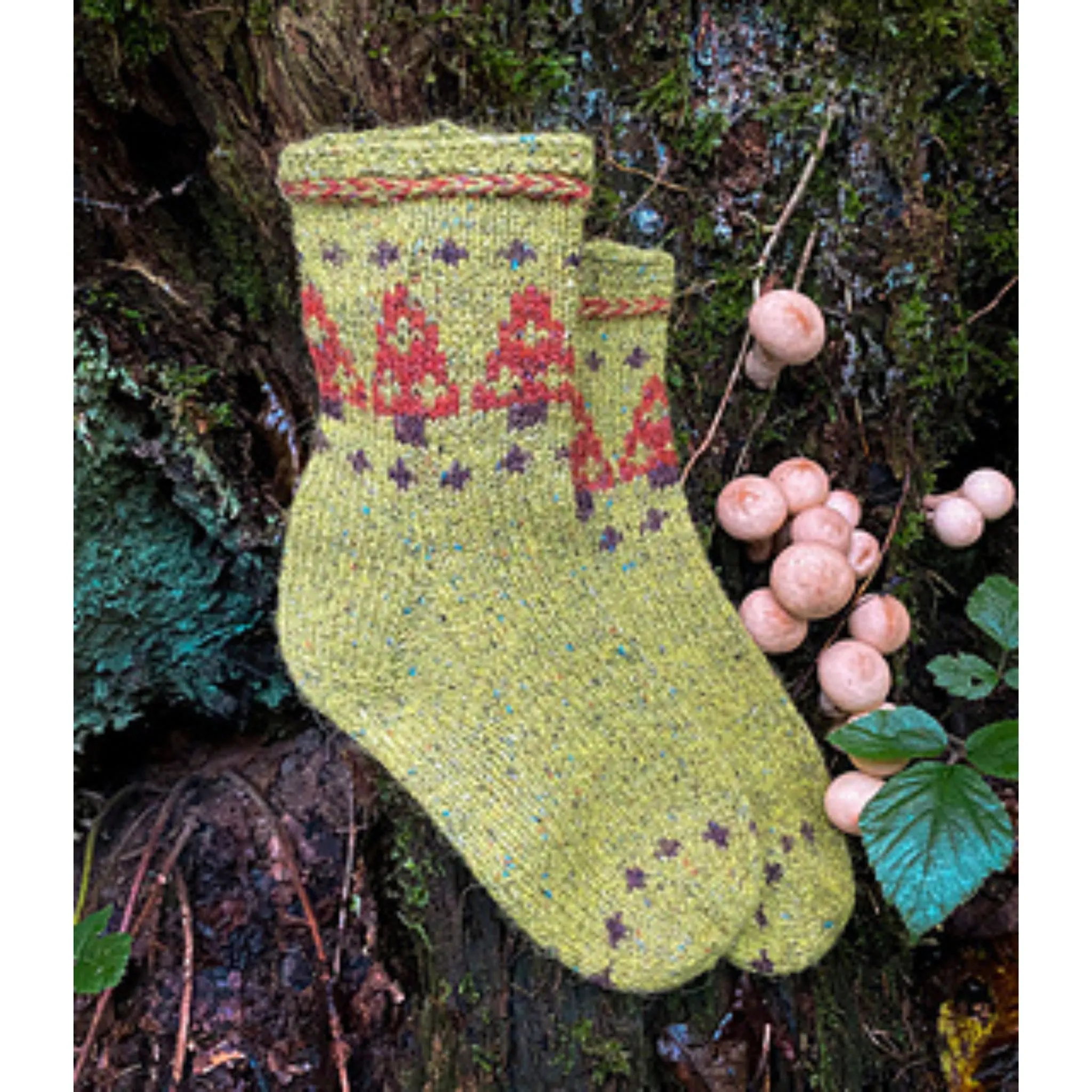 Charming Colorwork Socks by Charlotte Stone