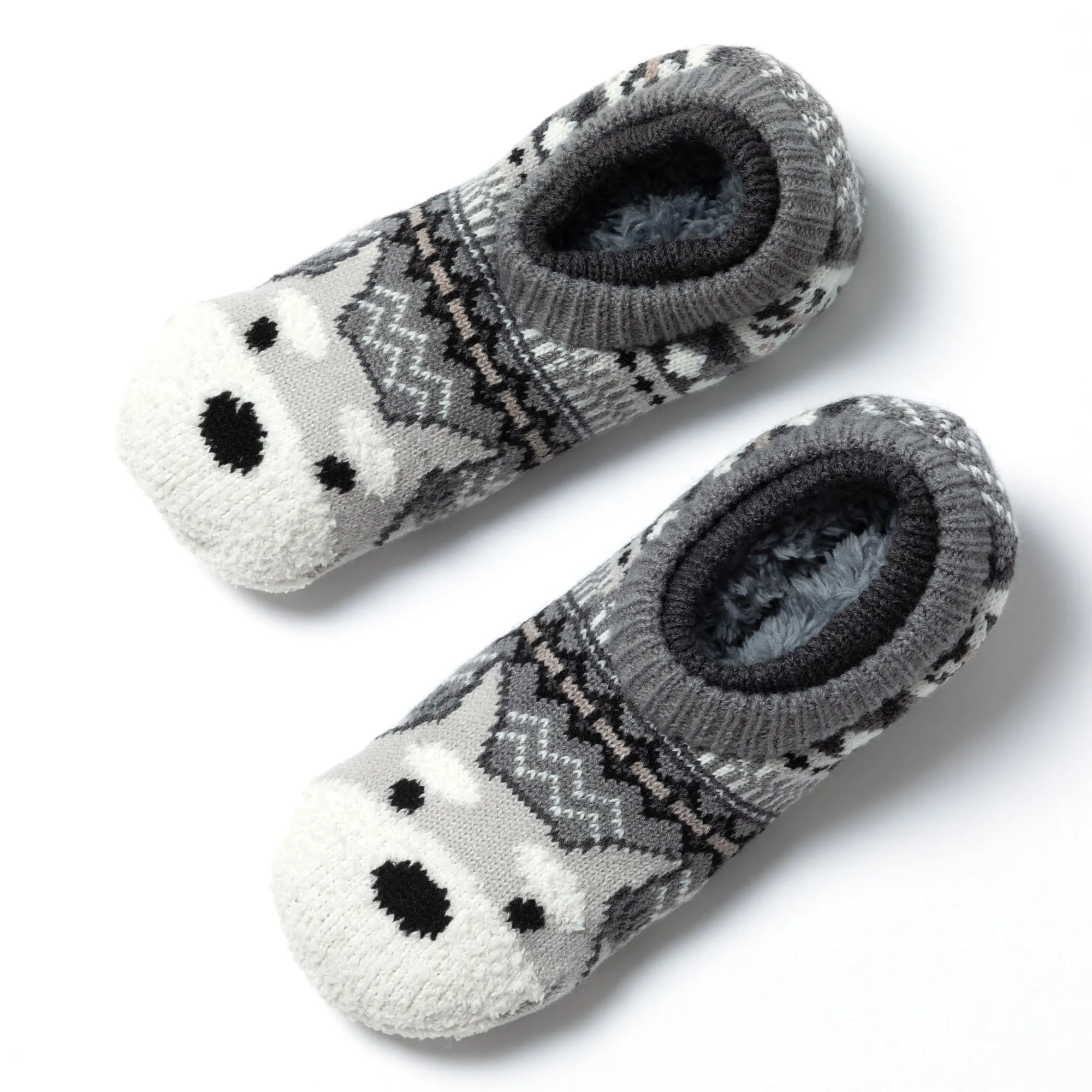 Charming Critter Cuffed Slipper Socks