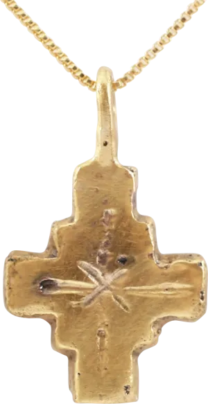 CHARMING EUROPEAN PILGRIM'S OR CRUSADER’S CROSS