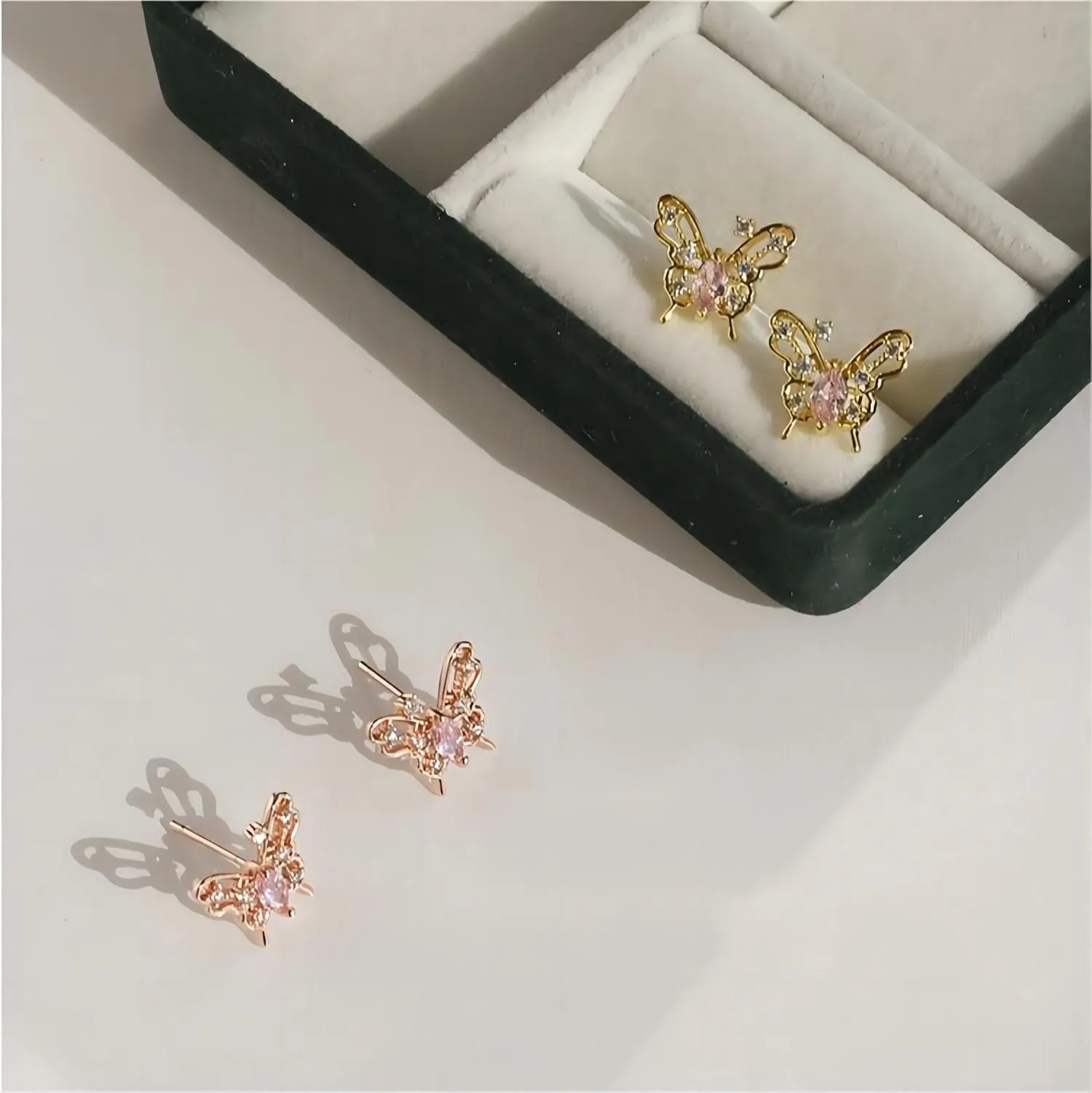 Charming Hollowed-out Butterfly Earrings