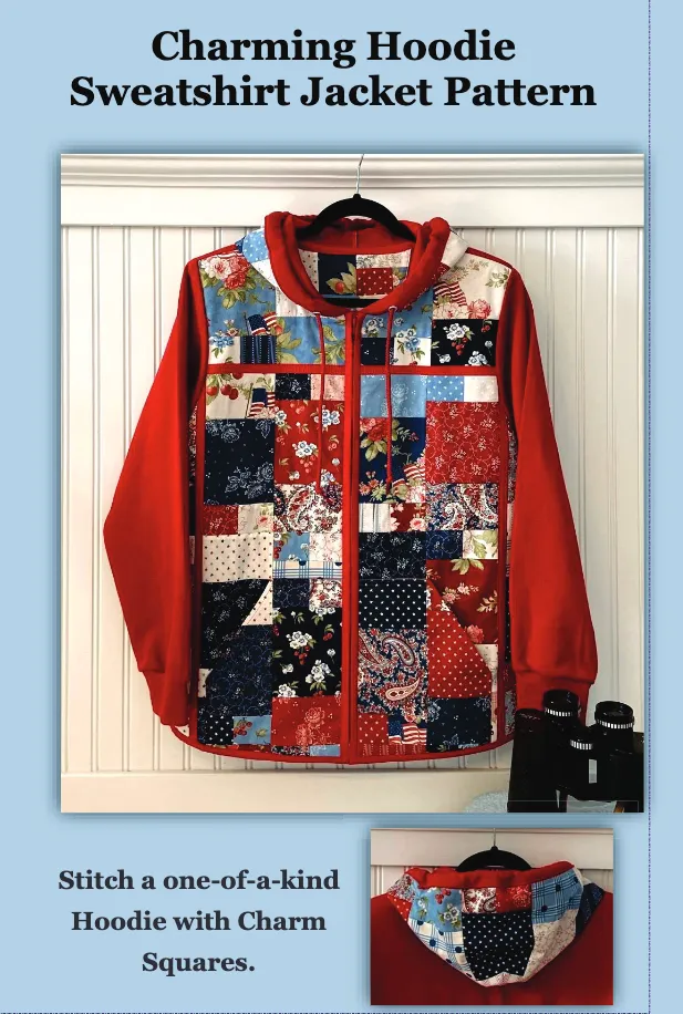 Charming Hoodie Sweatshirt Jacket Pattern