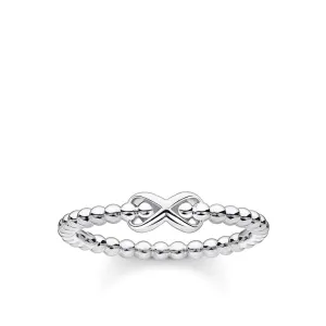 Charming Infinity Bubble Silver Ring