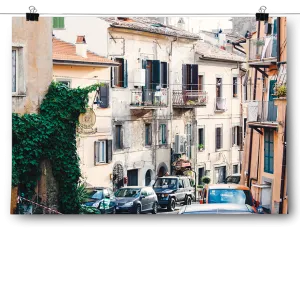 Charming Italy Street Scene Poster