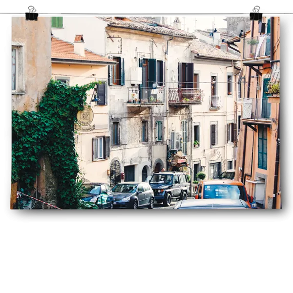 Charming Italy Street Scene Poster