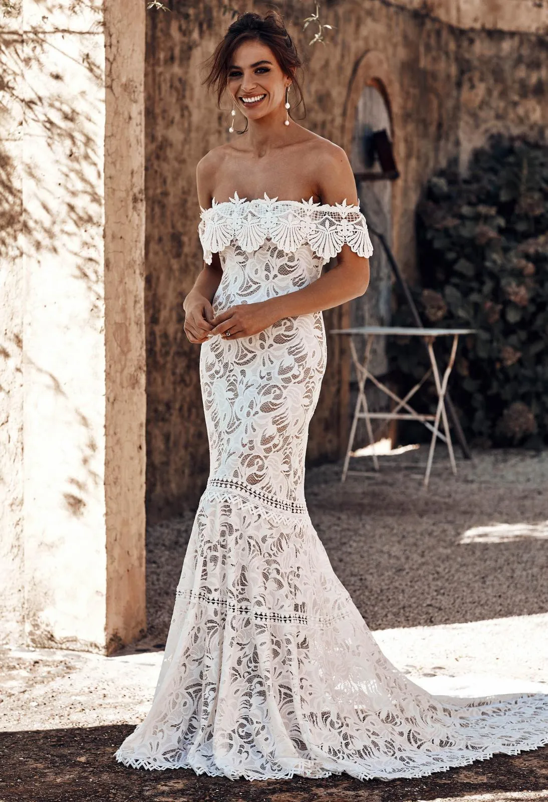 Charming  Lace Mermaid Wedding Dress