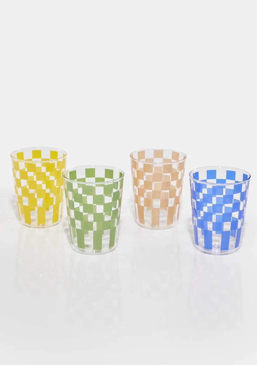 Charming Me Checkered Cup Set