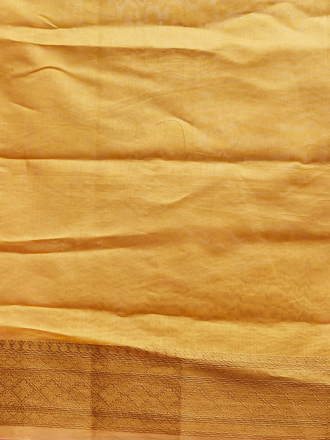 Charming Yellow Saree in Cotton Fabric