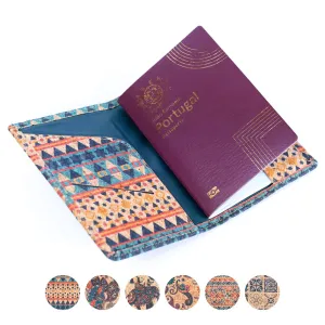 Cork Passport Holder with Multicolor Embellishments BAGD-182-10（10units）