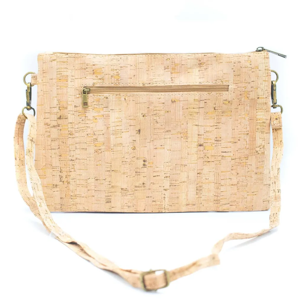 Cork Sling Bag with Adjustable Shoulder Strap and Wristlet Handle BAGD-293