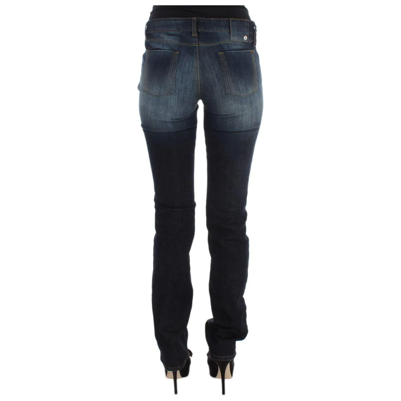 Costume National Sleek Slim Fit Blue Designer Jeans