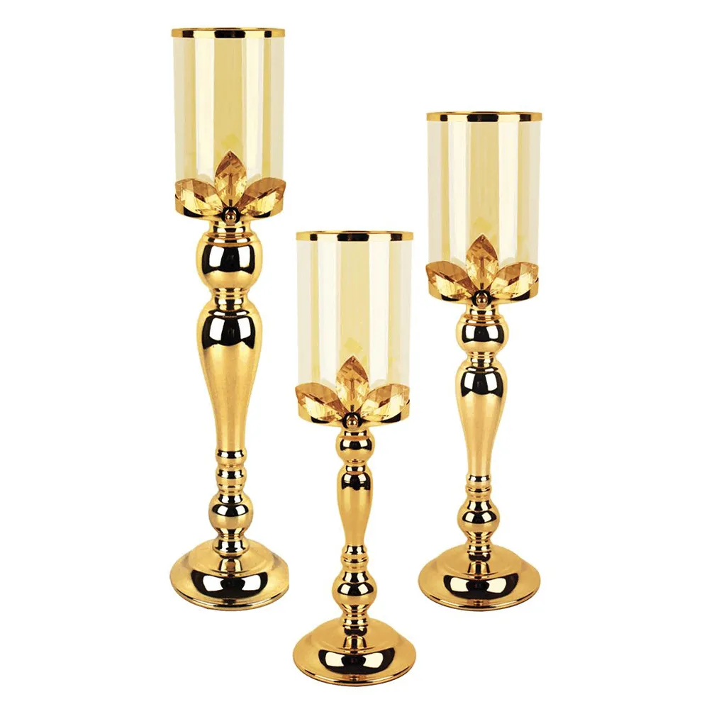 Crystal Pillar Candle Holder