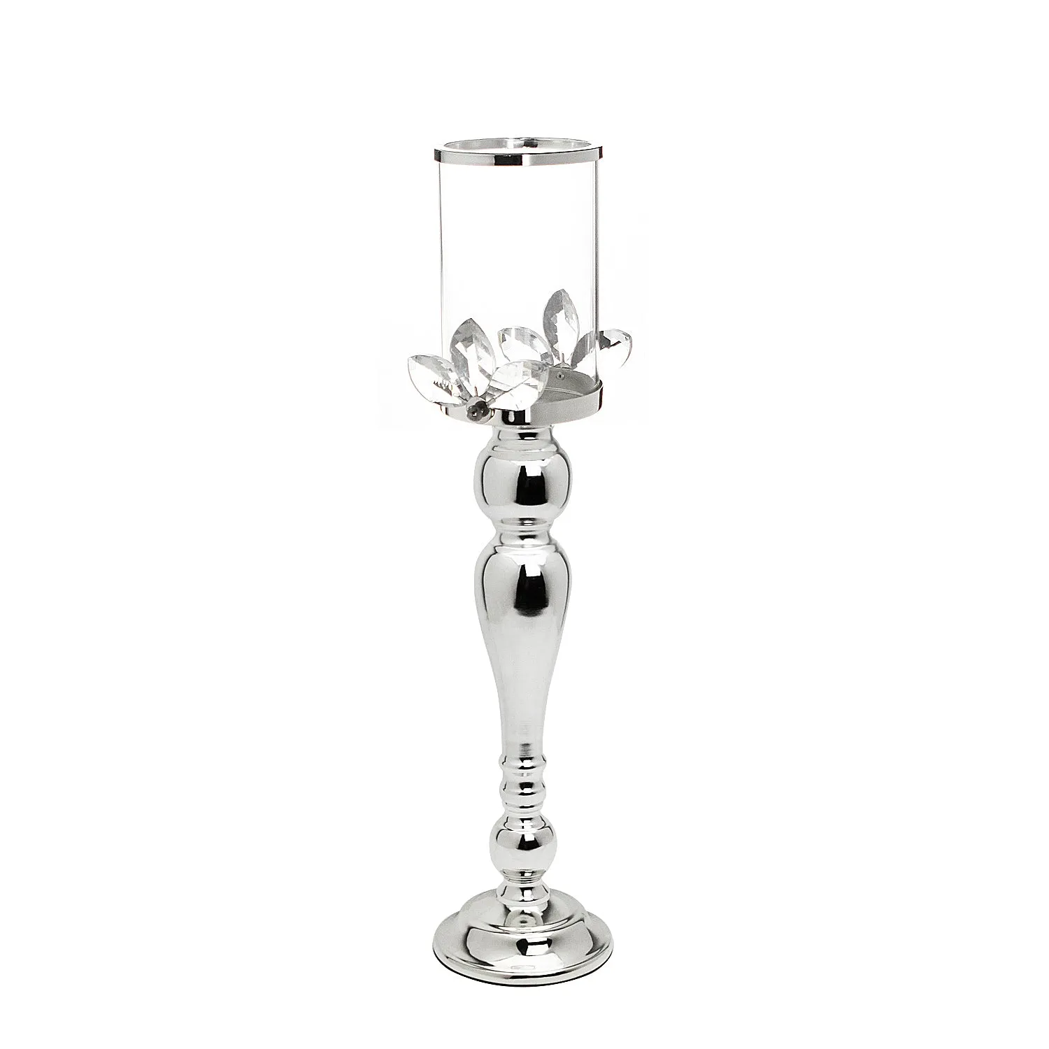 Crystal Pillar Candle Holder