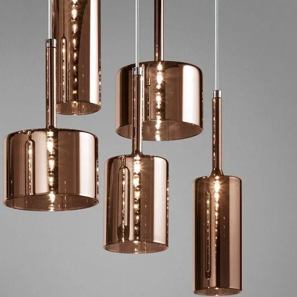 Crystal, Red, Grey And Bronze Spillray Sp6 From Axo Light