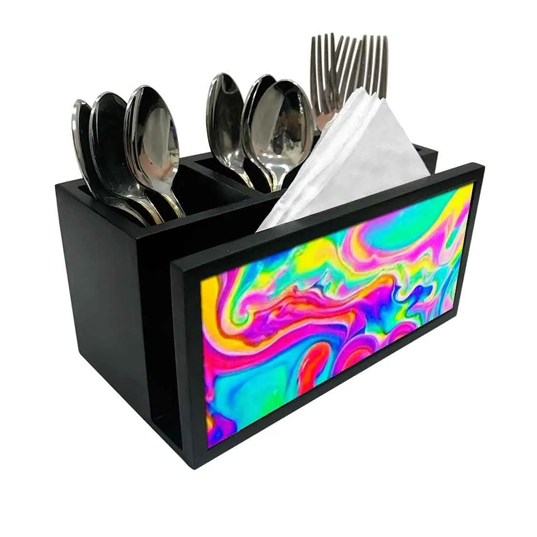 Cutlery Tissue Holder Napkin Stand -  Watercolor