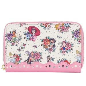 Disney Princess Tattoo Zip Around Wallet